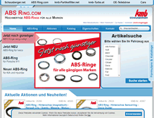 Tablet Screenshot of absring.com